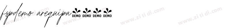 fspdemo arequipa字体转换 fspdemo arequipa字体转换